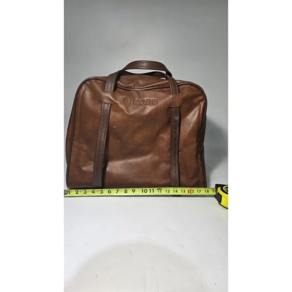 SINGER Vintage Sewing Machine Travel Vinyl‎ /Carry Case/Storage Bag